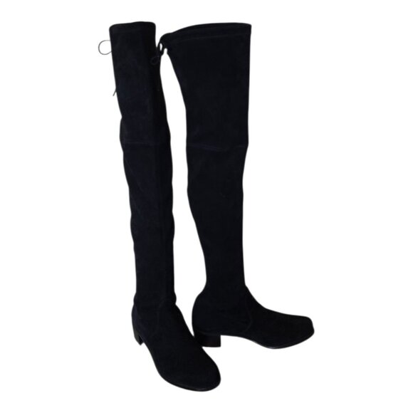 Like New STUART WIETZMAN Over the Knee Suede Boots sz 8 - Picture 1 of 16